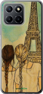 Силиконовый чехол Девушки в Париже для Huawei Honor X8 5G - 3980u-4149 изображение 