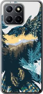 Силиконовый чехол Арт-орел на фоне природы для Huawei honor X6 - 3983u-3341 изображение 