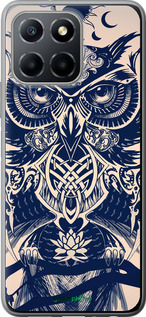 Силиконовый чехол Узорчатая сова для Huawei honor X6 - 4000u-3341 изображение 