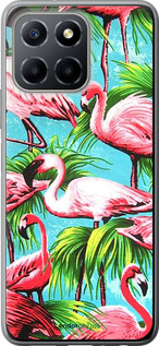Силиконовый чехол Tropical background для Huawei honor X6 - 4016u-3341 изображение 
