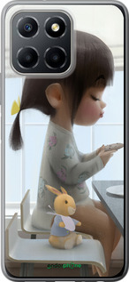 Силиконовый чехол Милая девочка с зайчиком для Huawei honor X6 - 4039u-3341 изображение 