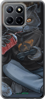 Силиконовый чехол gamer cat для Huawei honor X6 - 4140u-3341 изображение 