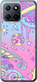 Силиконовый чехол Розовая галактика для Huawei honor X6 - 4146u-3341 изображение 