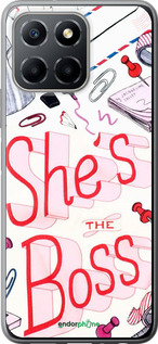 Силиконовый чехол she's the  boss для Huawei honor X6 - 4254u-3341 изображение 