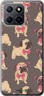 Силиконовый чехол мопсики 2 для Huawei honor X6 - 4362u-3341 изображение 