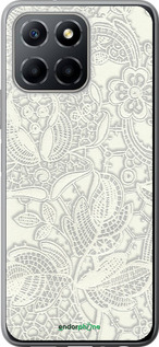 Силиконовый чехол Белое кружево для Huawei Honor X8 5G - 4383u-4149 изображение 