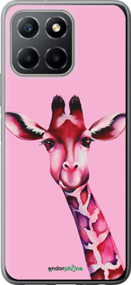 Силіконовий чехол Рожева жирафа для Huawei Honor X8 5G - 4441u-4149 изображение 