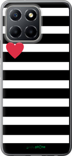 Силиконовый чехол Черно-белые полосы для Huawei honor X6 - 4461u-3341 изображение 