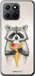 Силиконовый чехол Енотик с мороженым для Huawei honor X6 - 4602u-3341 изображение 