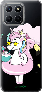 Силиконовый чехол Crown Unicorn для Huawei Honor X8 5G - 4660u-4149 изображение 