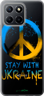 Силиконовый чехол Stay with Ukraine v2 для Huawei honor X6 - 5310u-3341 изображение 