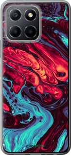 Силиконовый чехол Синяя красная абстакция для Huawei honor X6 - 5339u-3341 изображение 