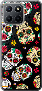 Силиконовый чехол Черепа для Huawei Honor X8 5G - 5471u-4149 изображение 