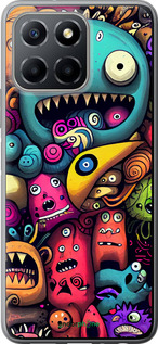 Силіконовий чехол Смішні монстри для Huawei honor X6 - 5549u-3341 изображение 