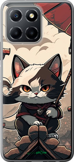 Силиконовый чехол Япония - кот на крыше для Huawei honor X6 - 5582u-3341 изображение 