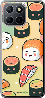 Силиконовый чехол Суши паттерн для Huawei honor X6 - 5583u-3341 изображение 
