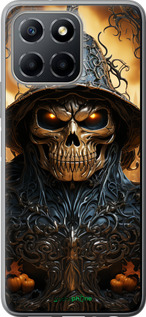 Силиконовый чехол Череп 2 для Huawei Honor X8 5G - 5652u-4149 изображение 