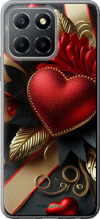 Силиконовый чехол Сердечки v2 для Huawei honor X6 - 5832u-3341 изображение 