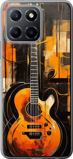 Силиконовый чехол Чехол для телефона Оранжевая Гитара для Huawei honor X6 - 5934u-3341 изображение 