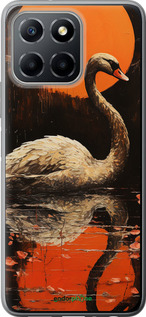 Силиконовый чехол Лебедь для Huawei honor X6 - 5964u-3341 изображение 