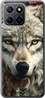 Силиконовый чехол Волчий взгляд для Huawei honor X6 - 6066u-3341 изображение 
