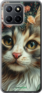 Силиконовый чехол Cats and flowers для Huawei honor X6 - 6069u-3341 изображение 