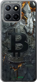 Силиконовый чехол Раскаленный биткойн для Huawei Honor X8 5G - 6091u-4149 изображение 