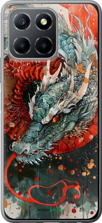 Силиконовый чехол Стихия огня для Huawei honor X6 - 6101u-3341 изображение 