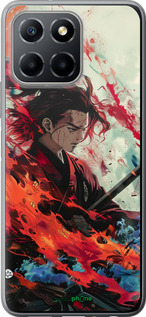 Силиконовый чехол Битва стихий для Huawei Honor X8 5G - 6110u-4149 изображение 