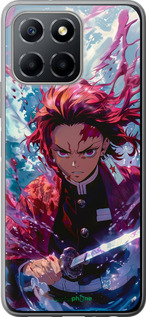 Силиконовый чехол Танджиро Камадо: Клинок рассекающий демонов для Huawei honor X6 - 6111u-3341 изображение 