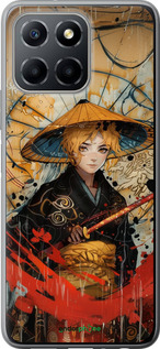 Силиконовый чехол Самурайская отвага для Huawei Honor X8 5G - 6115u-4149 изображение 