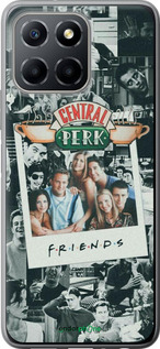 Силиконовый чехол Друзья для Huawei Honor X8 5G - 6276u-4149 изображение 