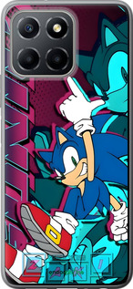 Силиконовый чехол Соник для Huawei Honor X8 5G - 6284u-4149 изображение 