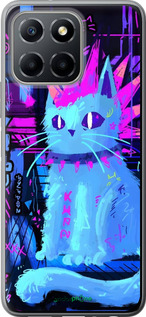 Силиконовый чехол Кот панк для Huawei Honor X8 5G - 6311u-4149 изображение 