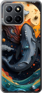 Силиконовый чехол Кит в космосе для Huawei honor X6 - 6328u-3341 изображение 