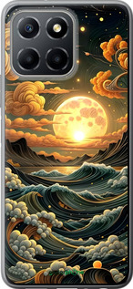 Силиконовый чехол Арт волны для Huawei honor X6 - 6332u-3341 изображение 