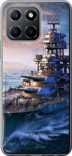 Силиконовый чехол Военный корабль, world of tanks, wargaming для Huawei honor X6 - 6461u-3341 изображение 