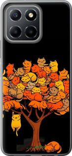 Силіконовий чехол Дерево та котики для Huawei Honor X8 5G - 6516u-4149 изображение 