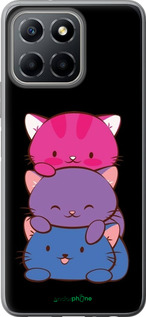 Силиконовый чехол Милые кошки для Huawei Honor X8 5G - 6518u-4149 изображение 