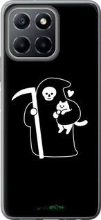 Силиконовый чехол Минималистичный арт: смерть и кошка для Huawei honor X6 - 6529u-3341 изображение 