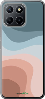 Силиконовый чехол С синими и розовыми волнами в стиле ретро для Huawei honor X6 - 6532u-3341 изображение 