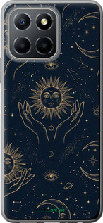 Силіконовий чохол 'Celestial Harmony: Sun & Moon Gold Mystic Pattern' для Huawei Honor X8 5G зображення 3