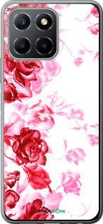 Силиконовый чехол Нарисованные розы для Huawei honor X6 - 724u-3341 изображение 