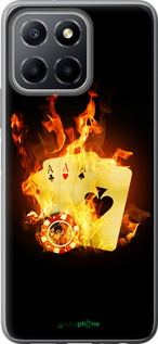 Силиконовый чехол Горящие карты для Huawei Honor X8 5G - 839u-4149 изображение 