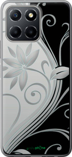 Силиконовый чехол Цветы на чёрно-белом фоне для Huawei honor X6 - 840u-3341 изображение 