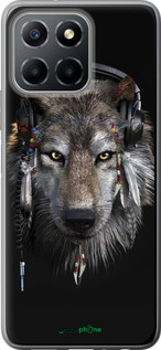 Силиконовый чехол Волк-меломан для Huawei honor X6 - 875u-3341 изображение 
