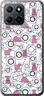 Силиконовый чехол Смешные коты для Huawei Honor X8 5G - 907u-4149 изображение 