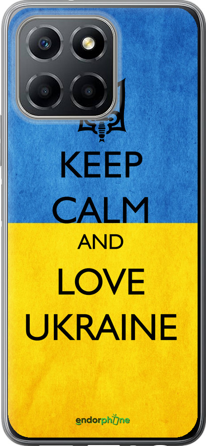 Силиконовый чехол Keep calm and love Ukraine v2 для Huawei Honor X8 5G - 1114u-4149 изображение 