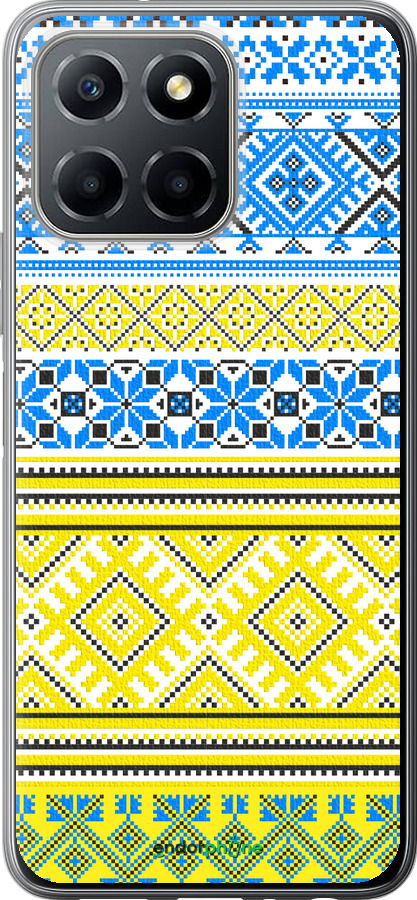 Силіконовий чехол Вишиванка 40 для Huawei Honor X8 5G - 1174u-4149 изображение 