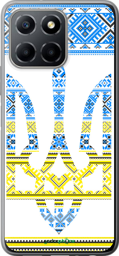 Силиконовый чехол Герб - вышиванка желто-голубая для Huawei honor X6 - 1197u-3341 изображение 